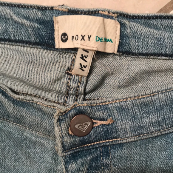 ROXY denim 13/31 polka dot pockets new - Picture 4 of 11